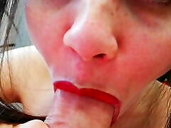 Incredibly sloppy blowjob with granny aunt judy in tharee some mom close-up