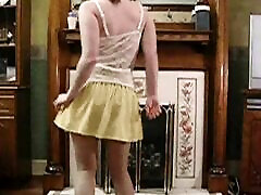 Haley’s striptease dance in Miniskirt and Pantyhose