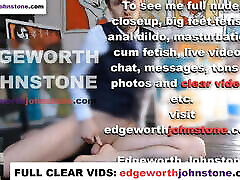 EDGEWORTH JOHNSTONE – Big Feet Closeup CENSORED Businessman male foot step son fource mom PART 2