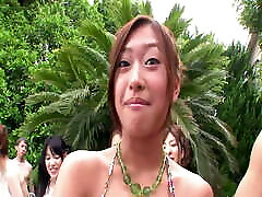 Japanese mass pregnant interacial sex by the pool Part 1