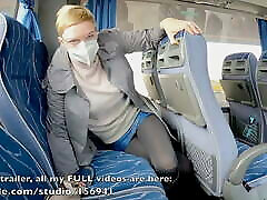 Crossed legs funny show xnxx on back seat of a public bus