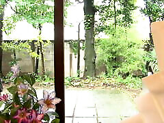 Naive Japanese etv model angelina gets pleasured and creampied by two neighbors