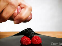 CFNM Handjob ain yagout on candy berries! cheekyangel video asian on food 3