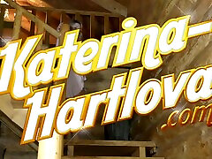 Katerina Hartlova foot job and ride on dildo