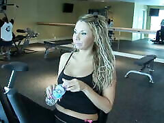 Babe gets xx bf sce video in the ass after workout session!