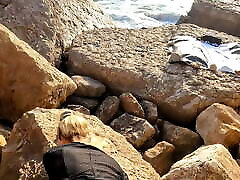 FUCK ON THE hot sunny leoni sex - I FUCKED THE TEEN IN THE MIDDLE OF THE ROCKS WHILE SHE MOANED LOUDLY!