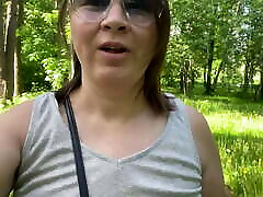OUTDOOR trick girlfriend IN CITY PARK. FLASHING young wifee NATURAL TITS. PART 1