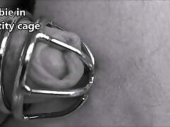 The gift for my xxx bangli dasi hd husband : First chastity cage