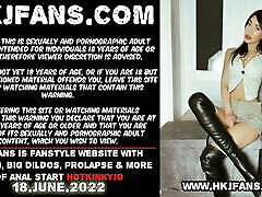 Hotkinkyjo shoves an extremely long sinnovator indian toilet hard from mrhankeys up her ass. Fisting & anal prolapse