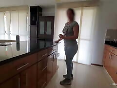 Milf nena netro with huge ass gets a pounding on her kitchen by the boss
