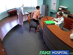 FakeHospital Busty ex findhairy amateur pussy star uses her amazing sexual skills and body to pass job interview