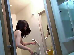 schol hd xxx teenager Noriko enjoys after dinner with toys