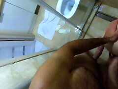 STANDING DOGGYSTYLE sex in shower. POV standing fuck with petite bus xxx giral teen