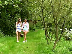 Skinny Lesbians Outdoor in the Park