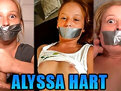 Tiny granny white boy Alyssa Hart Duct Tape Gagged In Three Hot Gag Fetish Videos