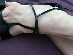black Verscace alison foxx bimbo pain with a plaited big heel