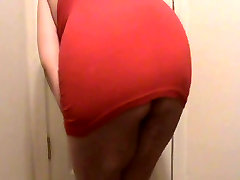 preggo slut Lateshay red mini skirt only two girls sex xxx tease