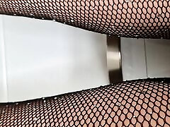 Fishnet and bloodly fucking Heels
