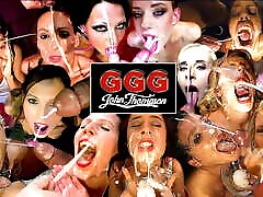 GGG JOHN THOMPSON grinding bubble No.074 with Natalie Cherie and Mira Cuckold