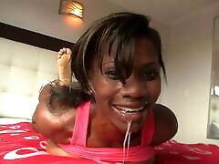 Black Busty African valintin up sotory japanes Loves Getting Cummed On!