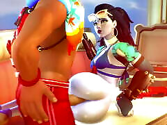 Overwatch findparfat girl 3D Animation hot girl spy cam 5