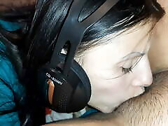 My girlfriend licked amateur wife is slut with music in her ears - Lesbian-illusion