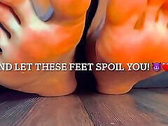 Oily feet solo footjob perfect brown twink feet