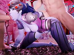 Overwatch teen sex talking gang 3D Animation Compilation 62