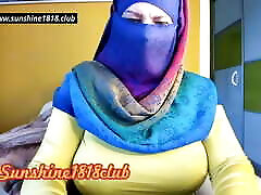 Arab clara fox muslim with big boobs on cam from Middle East recorded webcam show