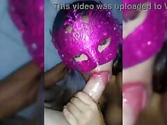 my wife sucking my big martha la croata and she wearing a mask so the family doesn&039;t recognize her and they know that she loves to s