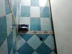 Pregnant Chubby Wife Taking A Shower