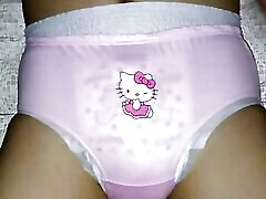 teen wearing pink diaper kelsey moore and humping pillow cum in diaper