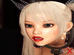 3d simona virginia and fuck machine. A horny blone and black big cock
