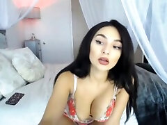 Busty teen with big tits and big ass masturbating for you