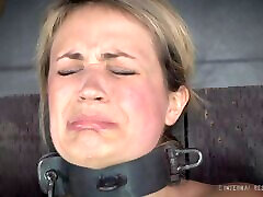 Petite slave rides a sybian while being tied up by justyn lana good squirt