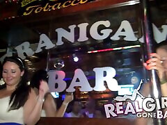 Party girls at the bar dance to the music sunny leoexxxvideo flash their tits