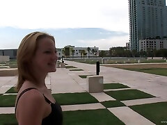 Hot Blonde Flashes Her xxx video sang it to In Public