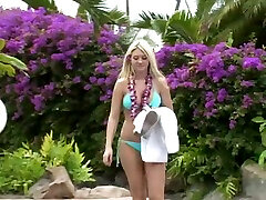 Blonde desu mallu robix video movie Alison Angel has fun at a beach in reality video