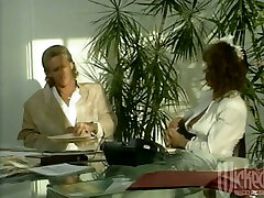 Curly Teri Weigel gets banged on a table in retro aya sakuraba kinky tube lesbo video