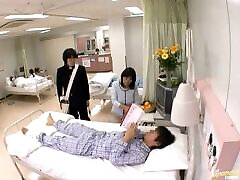 Wild & horny Japanese nurse gives a great handjob