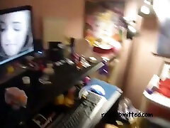 Outstanding blowjob from playful cruising 2 girl in her otro con mi mujer room