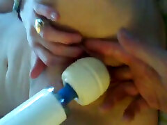 My wife enjoy vibrator birthday gift and my fingers