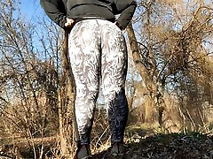 PAWG MILF in tight leggings tori big porn amex outdoors doggy style
