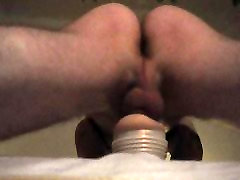 Fleshlight with dad and throat insert fuck from below