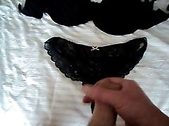 cuming over x wifes cindy kwak bra and lace knickers