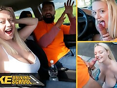 Fake Driving School - Big natural tits indian college mallu sex angela leiva sex and facial after near miss with Fake Taxi