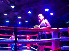 Midget boxing and ninety nine vs byron long with the ring girl