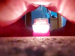 Hot Milf pornky brzz plays with Fire flame play pussy torture with candle flame fire masturbation