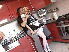 That tantalizing maid skirt made him hard and desperate to