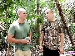 gay big cook dick Cole and Haley Reed swap dads on their camping trip